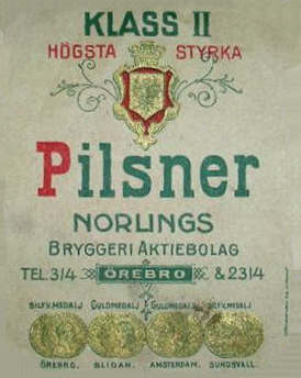 Örebro Bryggeri, Norlings AB Pilsner Klass II
