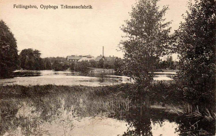 Fellingsbro, Oppboga Trämassefabrik