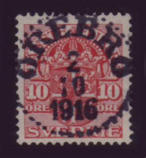 Örebro Frimärke 2/10 1916