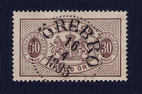 Örebro Frimärke 16/4 1895