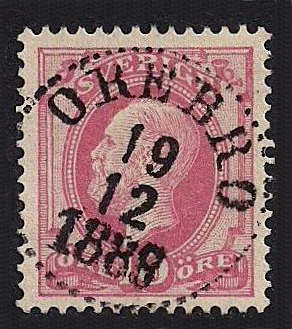 Örebro Frimärke 19/12 1888