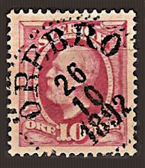 Örebro Frimärke 26/10 1892