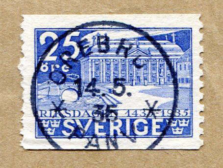 Örebro Frimärke 14/5 1935