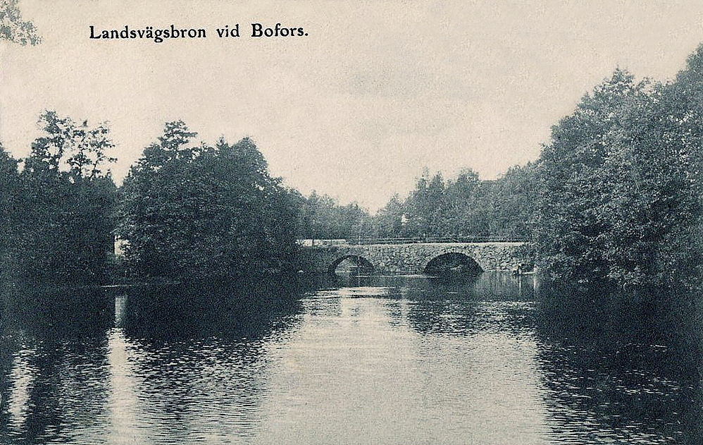 Karlskoga, Landsvägsbron vid Bofors 1908