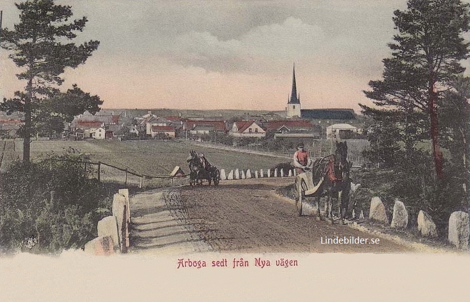 Arboga, Sedt från Nya Vägen 1905
