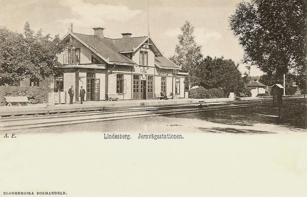 Lindesberg Jernvägsstationen  1902