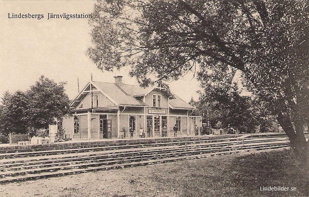 Lindesberg Järnvägsstationen 1913
