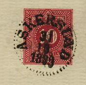 Askersund Frimärke 31/10 1889