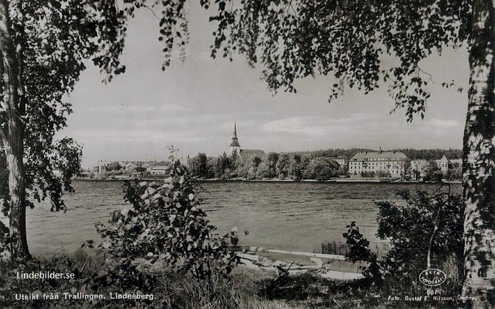 Lindesberg, Utsikt från Trallingen 1950