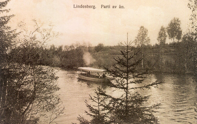 Lindesberg Parti av ån 1910