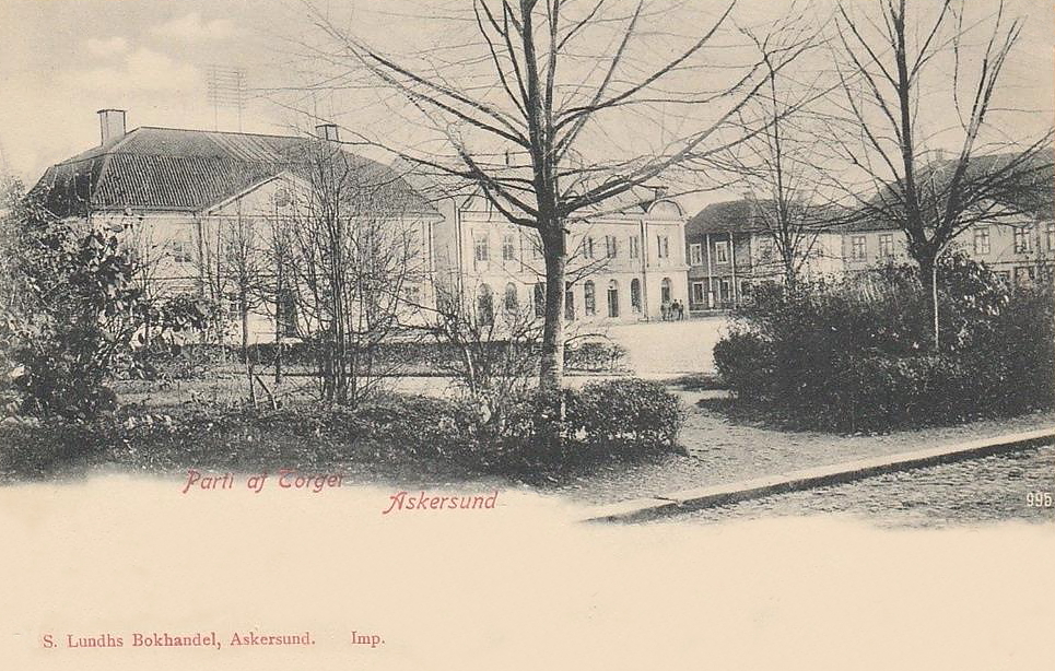 Askersund, Parti af Torget 1904