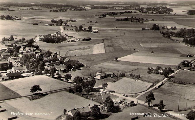 Askersund Flygfoto över Hammar 1940