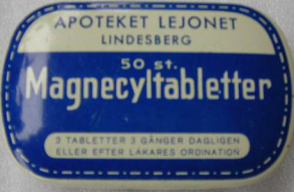 Lindesberg, Magnecylask från Apoteket Lejonet