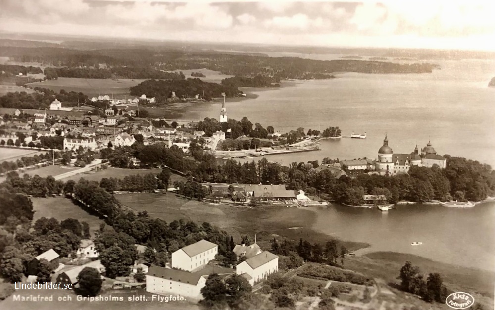 Mariefred och Gripsholms Slott, Flygfoto