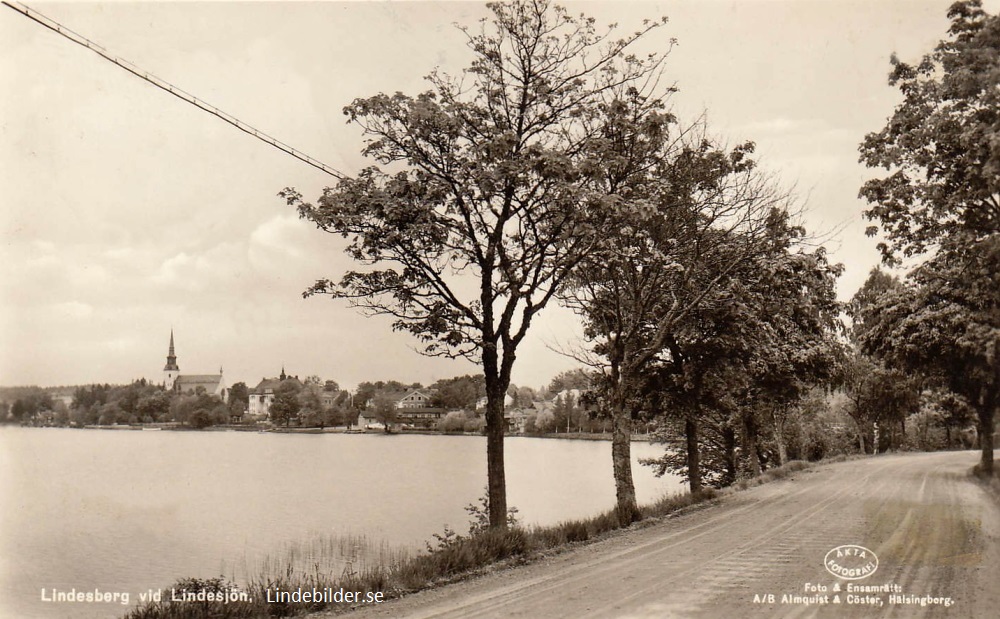 Lindesberg vid Lindesjön 1943