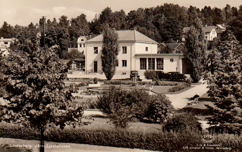 Lindesberg Järnvägsstationen 1950