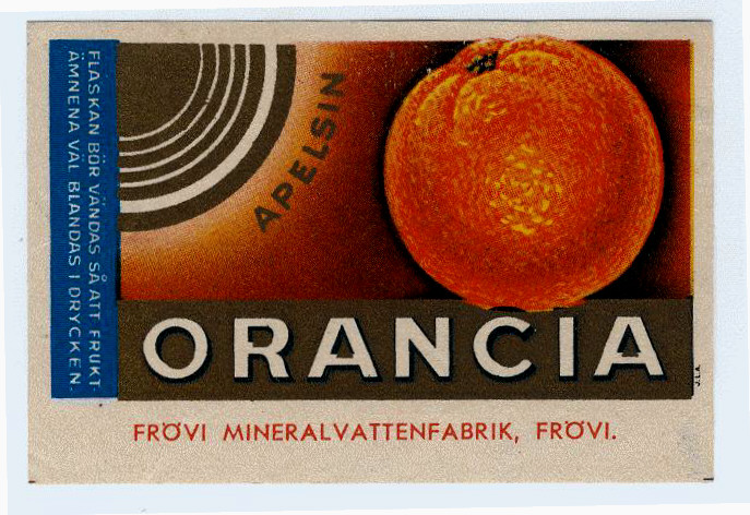 Frövi Bryggeri, Mineralvattenfabriken Orancia