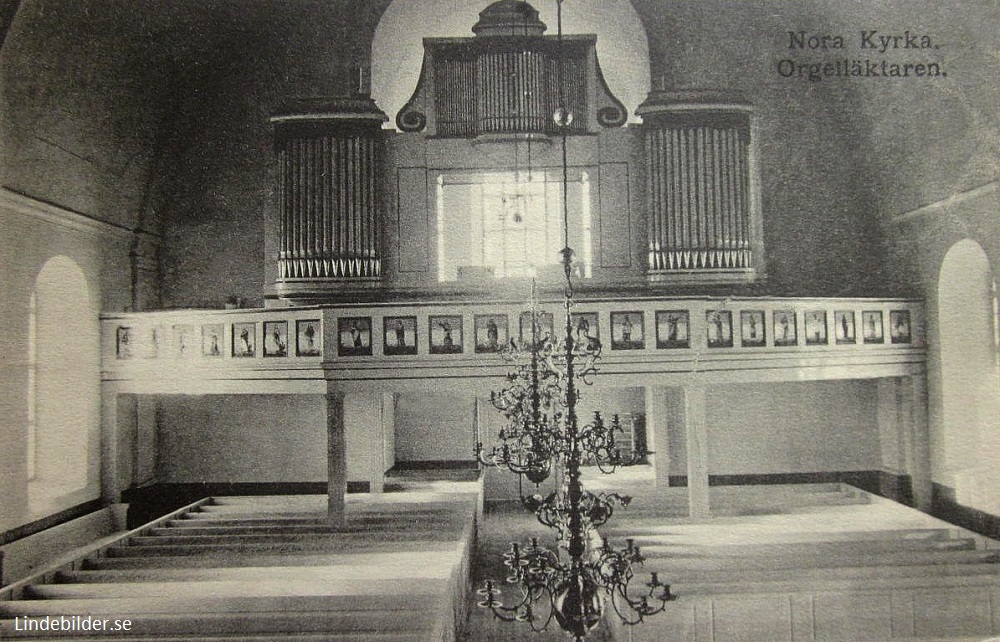 Nora Kyrka, Orgelläktaren 1910