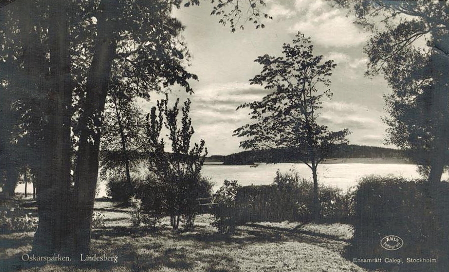 Lindesberg Oskarsparken 1928