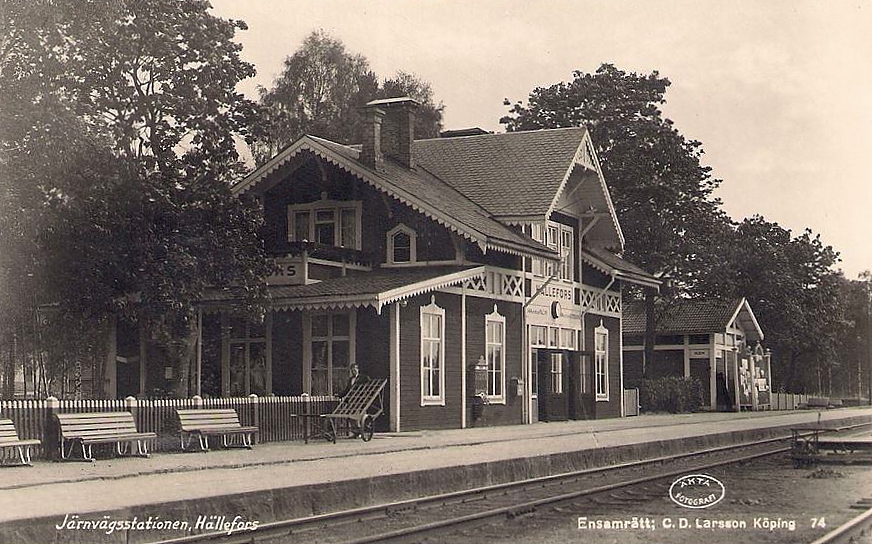 Hällefors Järnvägsstationen 1935