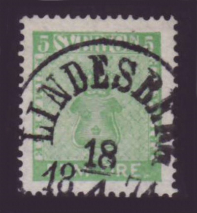 Lindesbergs Frimärke 18/4 1874