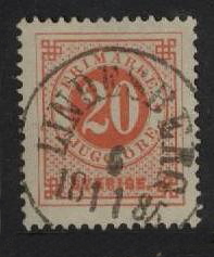 Lindesberg Frimärke 6/11 1884