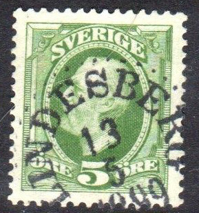 Lindesbergs Frimärke  13/5 1899