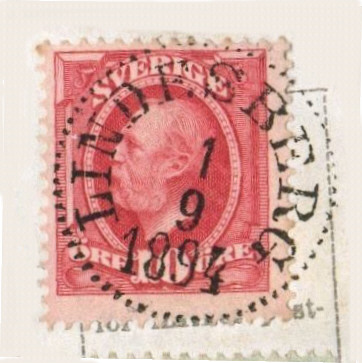 Lindesberg Frimärke 1/9 1894