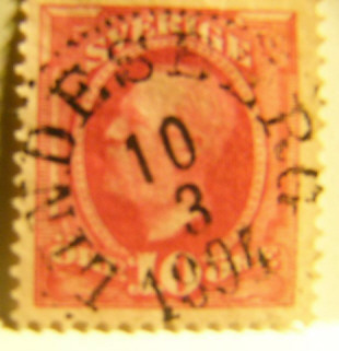 Lindesberg Frimärke 10/3 1894