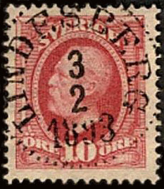 Lindesbergs Frimärke  3/2 1893
