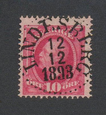 Lindesberg Frimärke 12/12 1893