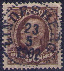 Lindesberg frimärke 23/5 1902