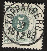 Kopparbergs Frimärke 3/12 1883