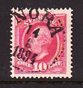 Nora frimärke 14/8 1894