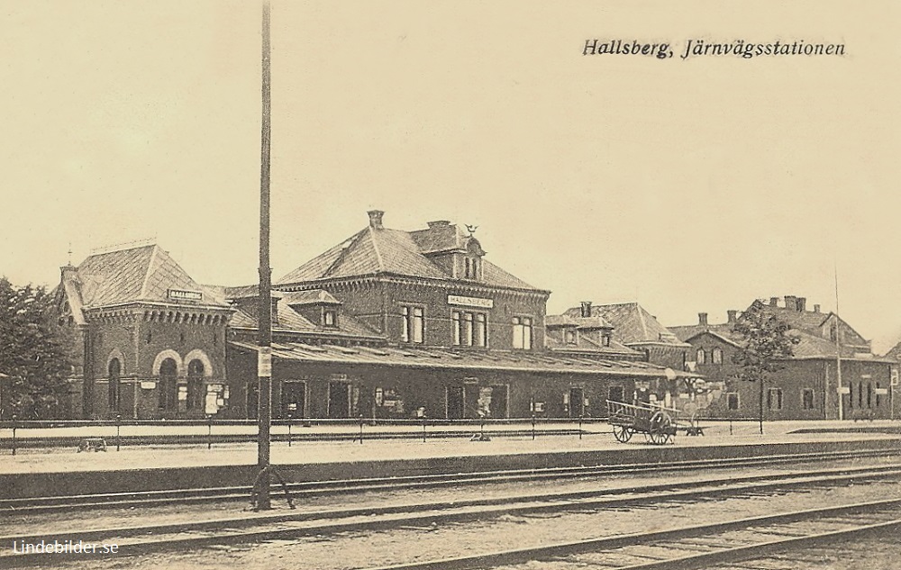 Hallsberg, Järnvägsstationen 1920