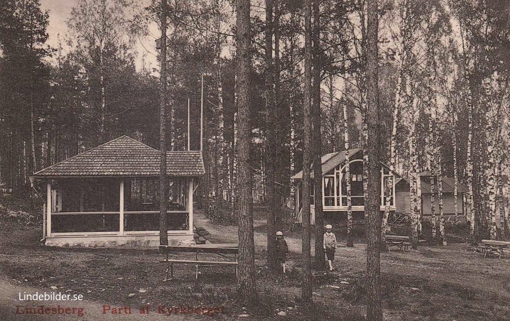 Lindesberg, Parti af Kyrkberget 1919