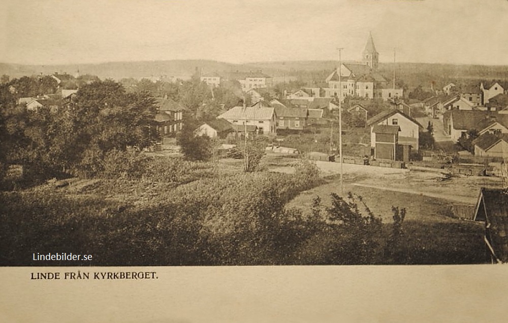 Lindesberg, Från Kyrkberget 1911