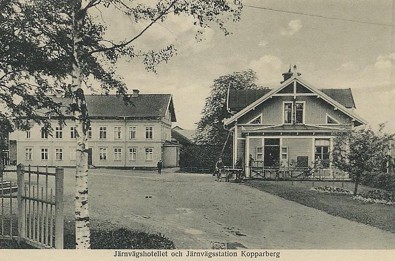 Kopparberg, Järnväghotellet och Järnvägsstationen