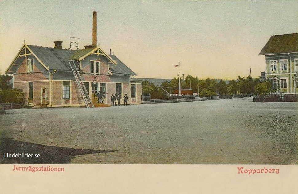 Jernvägsstationen, Kopparberg 1892