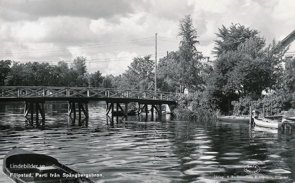 Filipstad, Parti från Spångbergsbron 1958