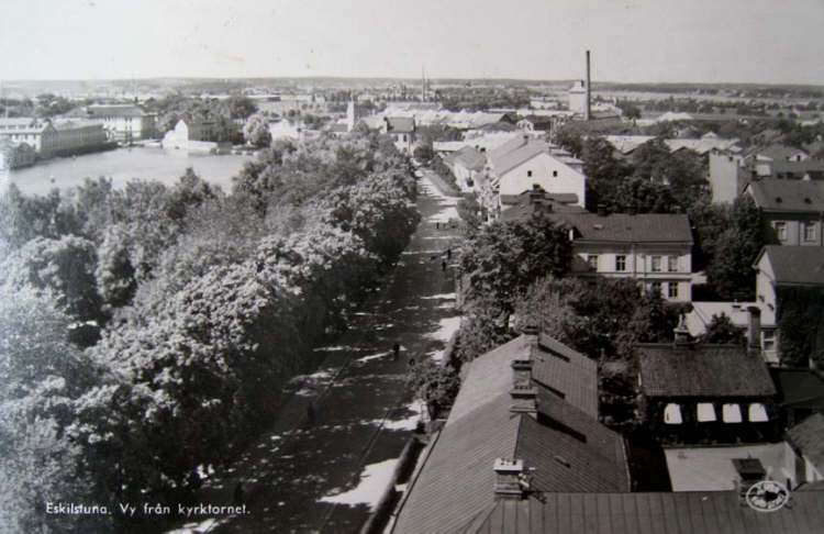 Eskilstuna Vy från Kyrktornet 1937
