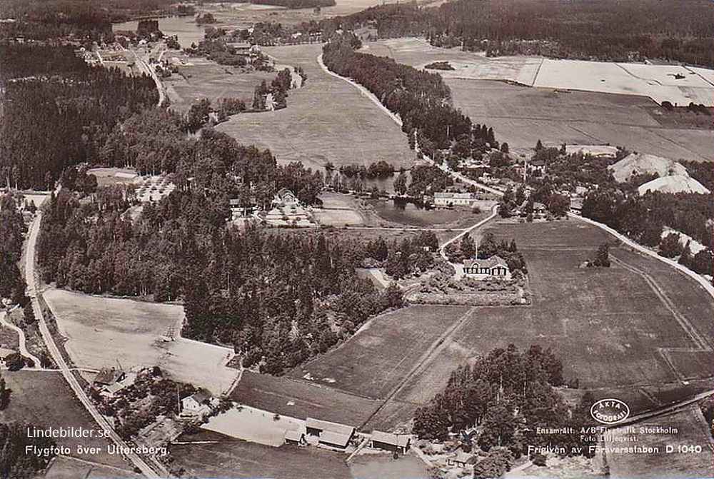 Skinnskatteberg, Flygfoto över Uttersberg