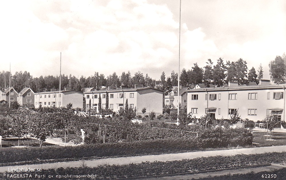 Fagersta. Parti av Egnahemsområdet 1947