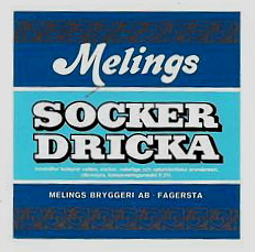 Fagersta, Melings Bryggeri AB, Socker Dricka