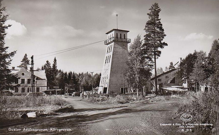 Norberg, Gustav Adolvsgruvan, Kärrgruvan 1954