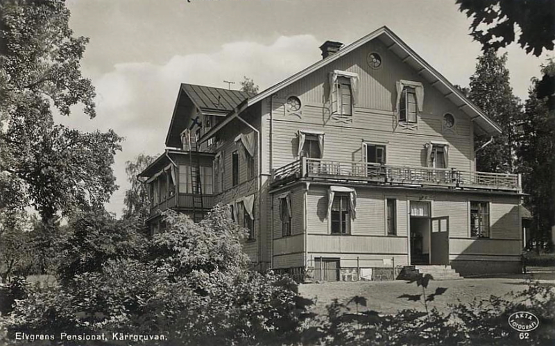 Norberg, Kärrgruvan, Elvgrens Pensionat 1945