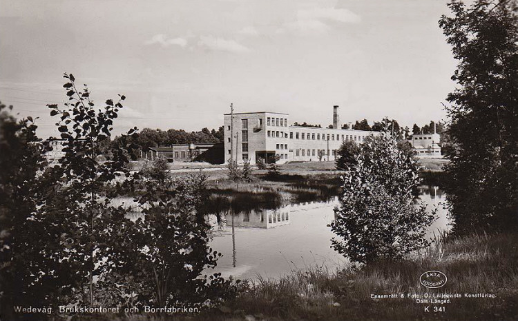 Wedevåg Brukskontoret och Borrfabriken 1951