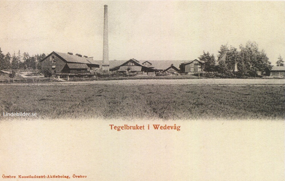Tegelbruket i Wedevåg 1900