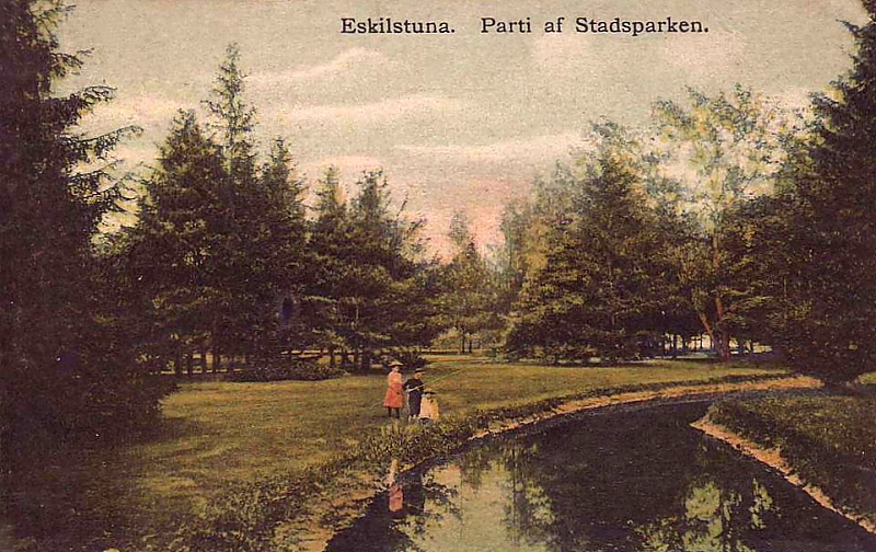 Eskilstuna, Parti af Stadsparken 1912