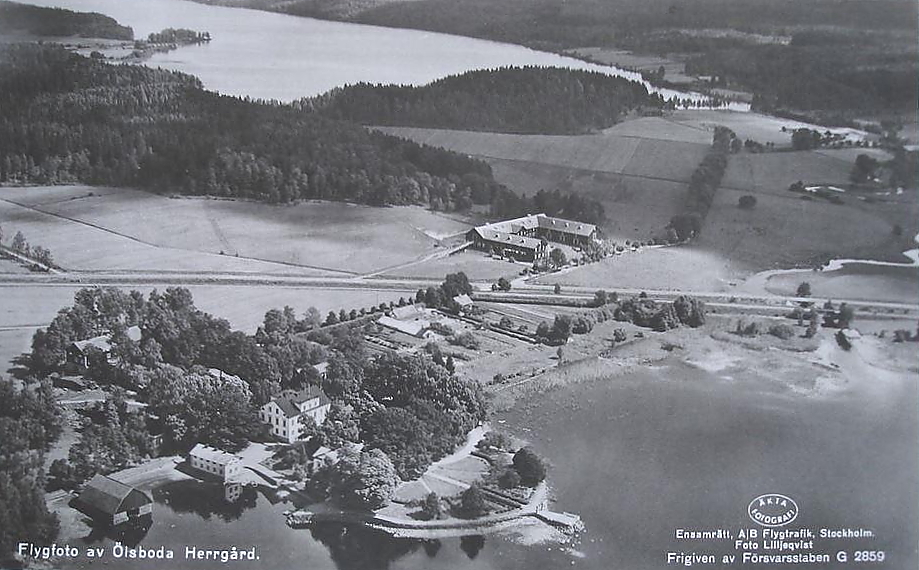 Degerfors, Flygfoto av Ölsboda Herrgård
